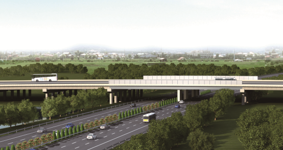 341省道上跨扬高速公路大? width=